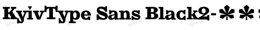KyivType Sans Black2字体转换 KyivType Sans Black2字体转换